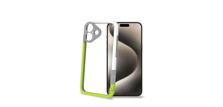 BUMPER - Bumper cover in materiale flessibile, protegge i bordi e la fotocamera posteriore compatibile con Apple iPhone 16 [IPHONE 16 CASES]