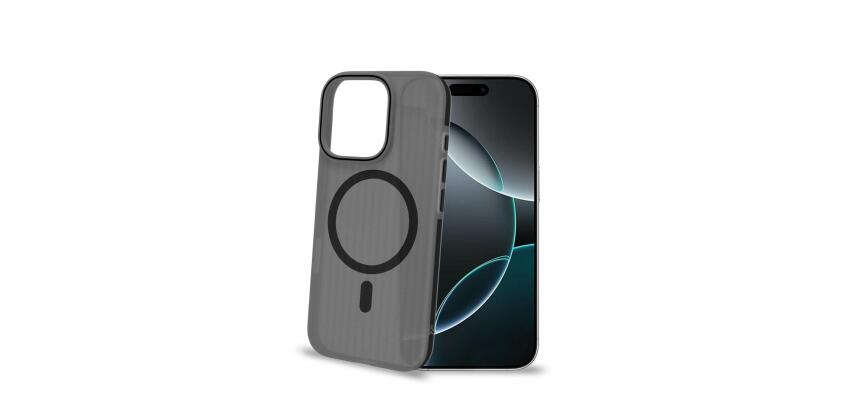 MAGSUIT - Cover semi trasparente in materiale PC compatibile con la tecnologia Magsafe texture ruvida compatibile con Apple iPhone 16 Pro [IPHONE 16 CASES]