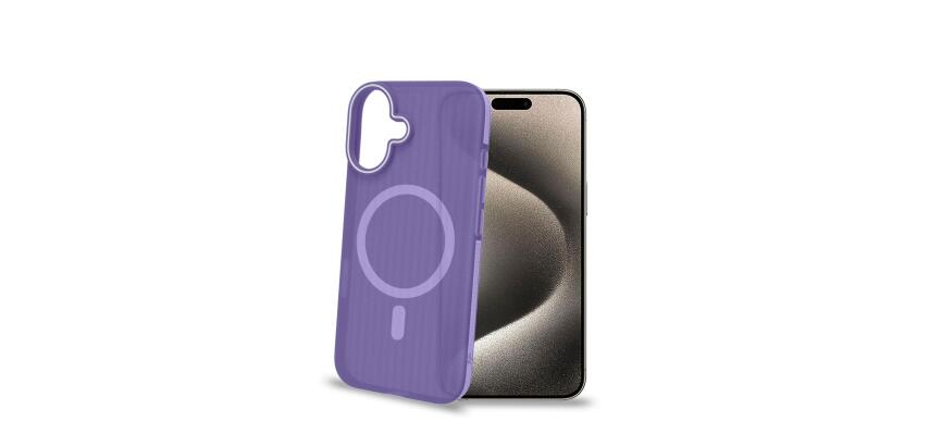 MAGSUIT - Cover semi trasparente in materiale PC compatibile con la tecnologia Magsafe texture ruvida compatibile con Apple iPhone 16 [IPHONE 16 CASES]