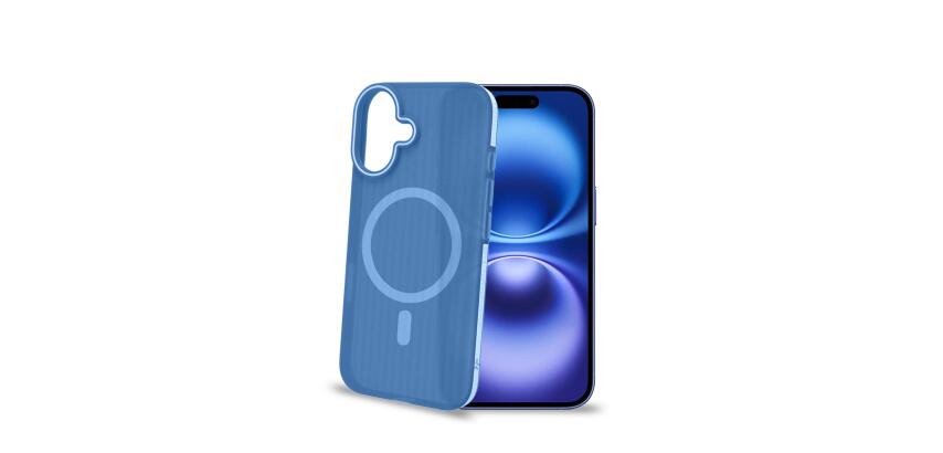 MAGSUIT - Cover semi trasparente in materiale PC compatibile con la tecnologia Magsafe texture ruvida compatibile con Apple iPhone 16 [IPHONE 16 CASES]