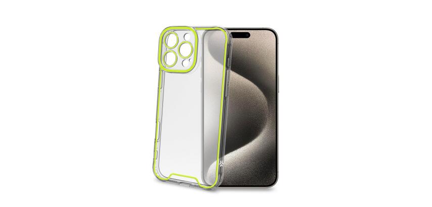 GLOW - Cover trasparente in TPU con bordi che si illuminano al buio compatibile con Apple iPhone 16 Pro Max [IPHONE 16 CASES]