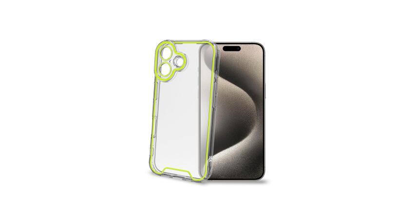 GLOW - Cover trasparente in TPU con bordi che si illuminano al buio compatibile con Apple iPhone 16 [IPHONE 16 CASES]