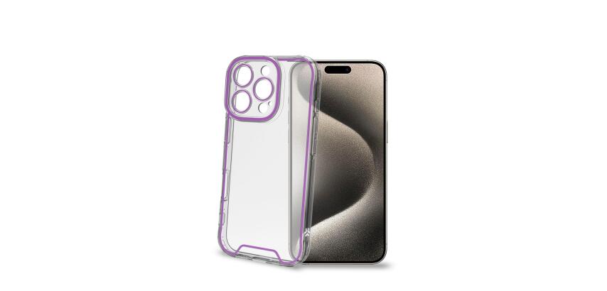 GLOW - Cover trasparente in TPU con bordi che si illuminano al buio compatibile con Apple iPhone 16 Pro [IPHONE 16 CASES]