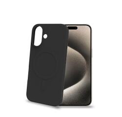 CROMOMAG - Cover in TPU morbido compatibile con la tecnologia Magsafe, colore nero compatibile con Apple iPhone 16 [IPHONE 16 CASES]