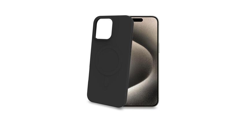 CROMOMAG - Cover in TPU morbido compatibile con la tecnologia Magsafe, colore nero compatibile con Apple iPhone 16 Pro Max [IPHONE 16 CASES]