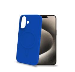 CROMOMAG - Cover in TPU morbido compatibile con la tecnologia Magsafe, colore blu compatibile con Apple iPhone 16 [IPHONE 16 CASES]