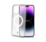 GELSKINMAG - Cover morbida trasparente in TPU, compatibile con la tecnologia Magsafe, anello magnetico color Bianco per Apple iPhone 15 Pro Max [IPHONE 15 CASES]