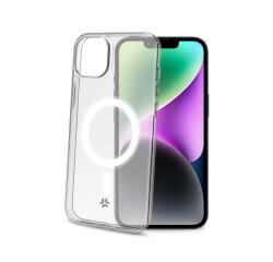 GELSKINMAG - Cover morbida trasparente in TPU, compatibile con la tecnologia Magsafe, anello magnetico color Bianco per Apple iPhone 15 [IPHONE 15 CASES]