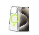 GELSKINMAG - Cover morbida trasparente in TPU, compatibile con la tecnologia Magsafe, anello magnetico color Giallo per Apple iPhone 16 Pro [IPHONE 16 CASES]