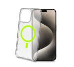 GELSKINMAG - Cover morbida trasparente in TPU, compatibile con la tecnologia Magsafe, anello magnetico color Giallo per Apple iPhone 16 Pro Max [IPHONE 16 CASES]