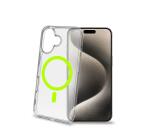 GELSKINMAG - Cover morbida trasparente in TPU, compatibile con la tecnologia Magsafe, anello magnetico color Giallo per Apple iPhone 16 [IPHONE 16 CASES]