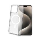 GELSKINMAG - Cover morbida trasparente in TPU, compatibile con la tecnologia Magsafe, anello magnetico color Bianco per Apple iPhone 16 Pro Max [IPHONE 16 CASES]