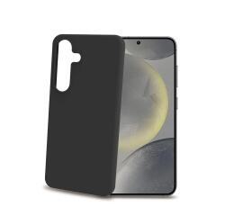 CROMO - Cover in morbido TPU con finitura soft touch colore nero compatibile con Samsung Galaxy S25 5G/ Galaxy S25 5G Enterprise Edition