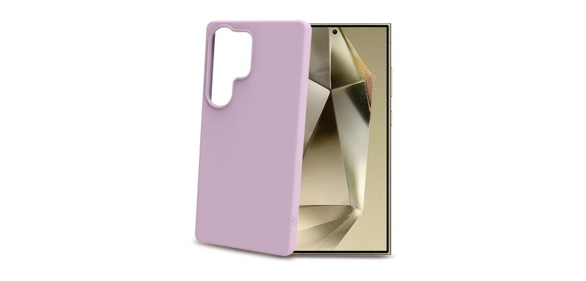 CROMO - Cover in morbido TPU con finitura soft touch colore rosa compatibile con Samsung Galaxy S25 Ultra 5G/ Galaxy S25 Ultra 5G Enterprise Edition