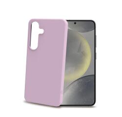CROMO - Cover in morbido TPU con finitura soft touch colore rosa compatibile con Samsung Galaxy S25 5G/ Galaxy S25 5G Enterprise Edition