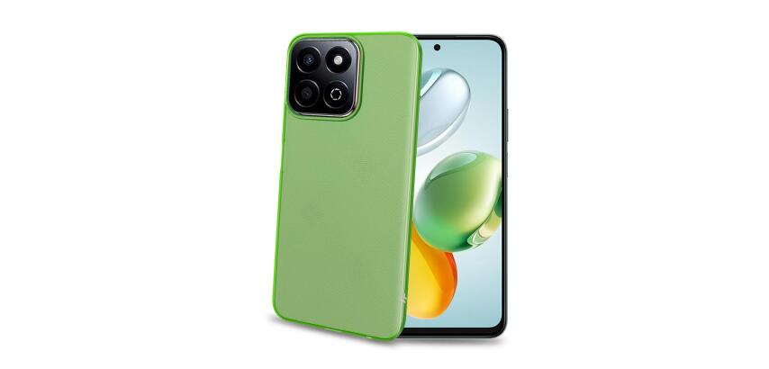 GELSKIN - Cover morbida trasparente verde in TPU compatibile con Honor 200 Smart