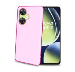 GELSKIN - Cover morbida trasparente rosa in TPU compatibile con Oneplus Nord CE 3 Lite