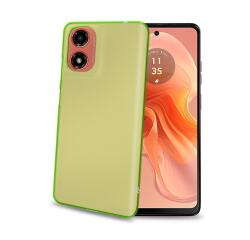 GELSKIN - Cover morbida trasparente verde in TPU compatibile con Motorola E14/ G24/ G04/ G04s