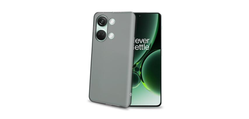 GELSKIN - Cover morbida trasparente nero in TPU compatibile con Oneplus Nord 3