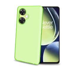 GELSKIN - Cover morbida trasparente verde in TPU compatibile con Oneplus Nord CE 3 Lite