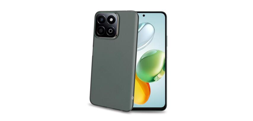 GELSKIN - Cover morbida trasparente nero in TPU compatibile con Honor 200 Smart