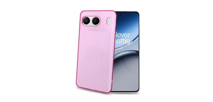 GELSKIN - Cover morbida trasparente rosa in TPU compatibile con Oneplus Nord 4