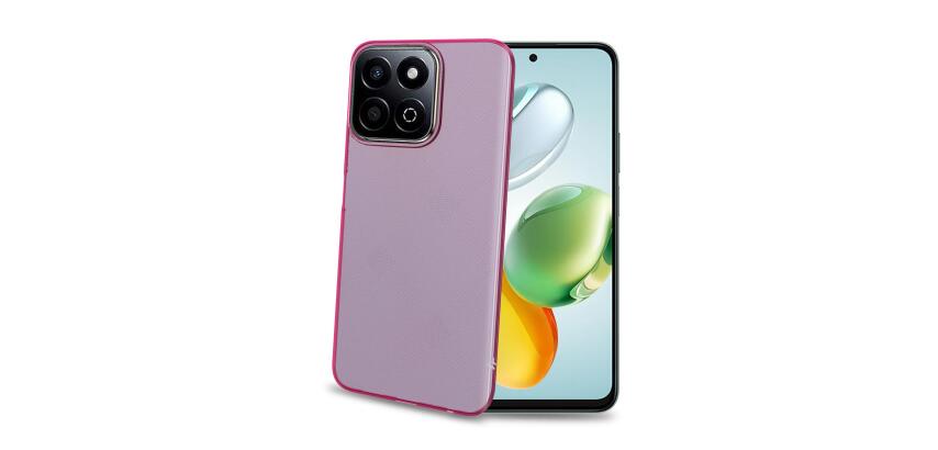 GELSKIN - Cover morbida trasparente rosa in TPU compatibile con Honor 200 Smart