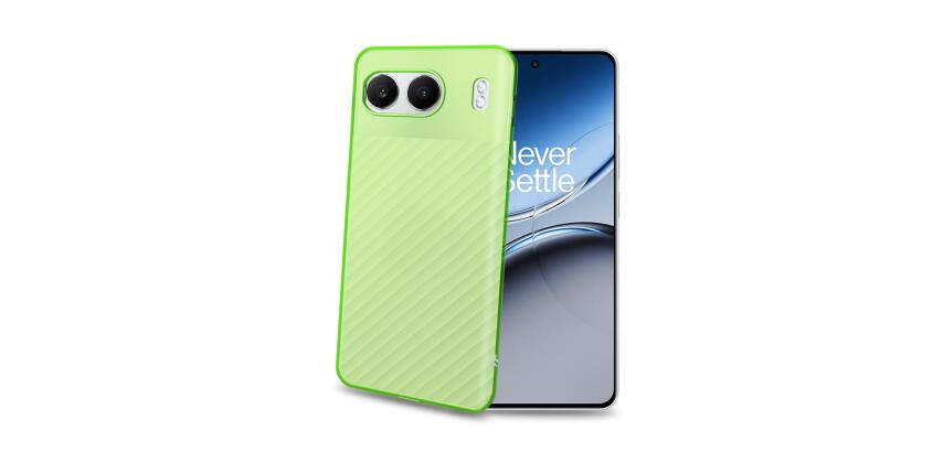 GELSKIN - Cover morbida trasparente verde in TPU compatibile con Oneplus Nord 4
