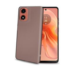 GELSKIN - Cover morbida trasparente nero in TPU compatibile con Motorola E14/ G24/ G04/ G04s