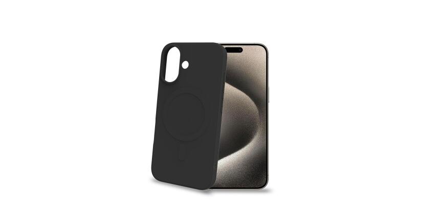 CROMOMAG - Cover in TPU morbido compatibile con la tecnologia Magsafe, colore nero compatibile con Apple iPhone 15 Plus [IPHONE 15 CASES]