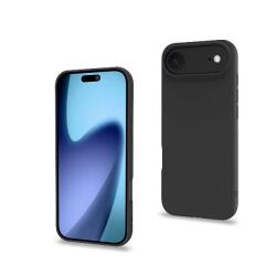 CROMO - Cover in morbido TPU con finitura soft touch colore nero compatibile con Apple iPhone Air [IPHONE 17 CASES]