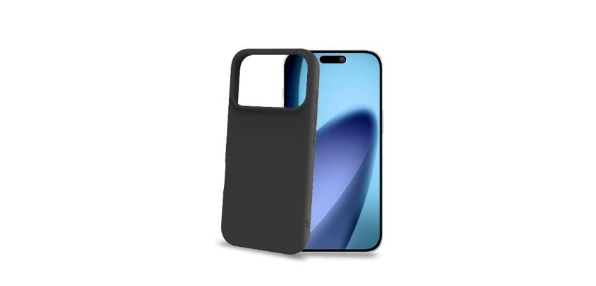 CROMO - Cover in morbido TPU con finitura soft touch colore nero compatibile con Apple iPhone 17 Pro [IPHONE 17 CASES]