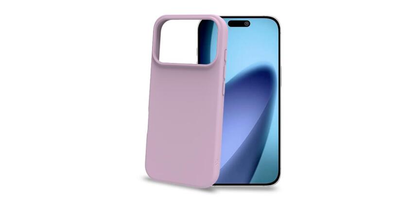 CROMO - Cover in morbido TPU con finitura soft touch colore rosa compatibile con Apple iPhone 17 Pro [IPHONE 17 CASES]