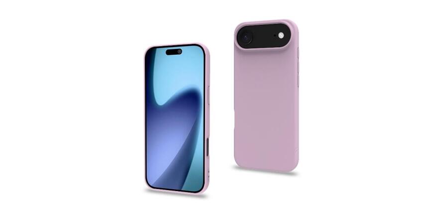 CROMO - Cover in morbido TPU con finitura soft touch colore rosa compatibile con Apple iPhone Air [IPHONE 17 CASES]