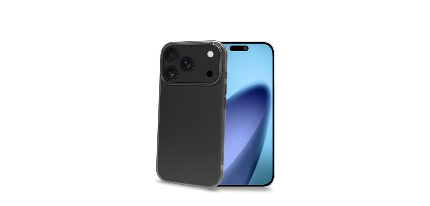 GELSKIN - Cover morbida trasparente nero in TPU compatibile con Apple iPhone 17 Pro [IPHONE 17 CASES]