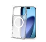 GELSKINMAG - Cover morbida trasparente in TPU, compatibile con la tecnologia Magsafe, anello magnetico color Bianco per Apple iPhone 17 Pro Max [IPHONE 17 CASES]