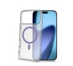 GELSKINMAG - Cover morbida trasparente in TPU, compatibile con la tecnologia Magsafe, anello magnetico color Viola per Apple iPhone 17 Pro Max [IPHONE 17 CASES]