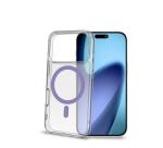 GELSKINMAG - Cover morbida trasparente in TPU, compatibile con la tecnologia Magsafe, anello magnetico color Viola per Apple iPhone 17 Pro [IPHONE 17 CASES]