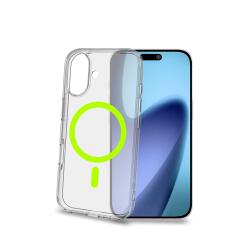 GELSKINMAG - Cover morbida trasparente in TPU, compatibile con la tecnologia Magsafe, anello magnetico color Giallo per Apple iPhone 17 [IPHONE 17 CASES]