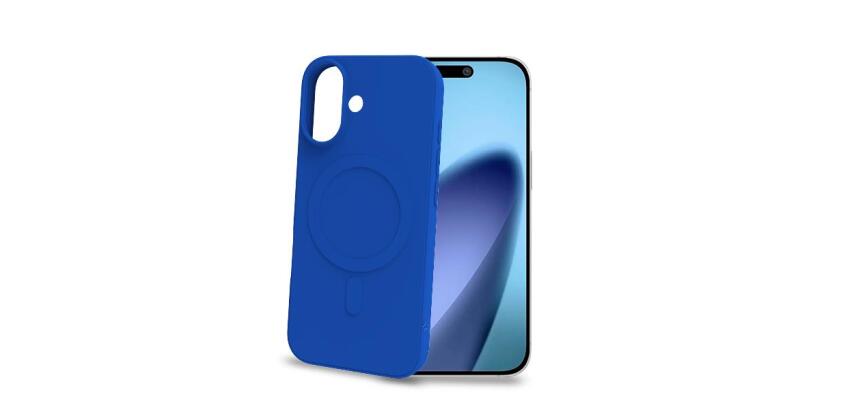 CROMOMAG - Cover in TPU morbido compatibile con la tecnologia Magsafe, colore blu compatibile con Apple iPhone 17 [IPHONE 17 CASES]