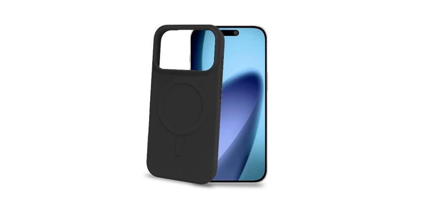 CROMOMAG - Cover in TPU morbido compatibile con la tecnologia Magsafe, colore nero compatibile con Apple iPhone 17 Pro [IPHONE 17 CASES]