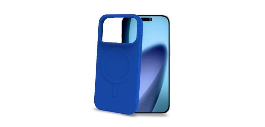 CROMOMAG - Cover in TPU morbido compatibile con la tecnologia Magsafe, colore blu compatibile con Apple iPhone 17 PRO [IPHONE 17 CASES]