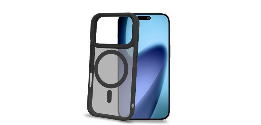 MAGMATT - Cover morbida trasparente con bordi effetto opaco compatibile con la tecnologia Magsafe per Apple iPhone 17 Pro [IPHONE 17 CASES]