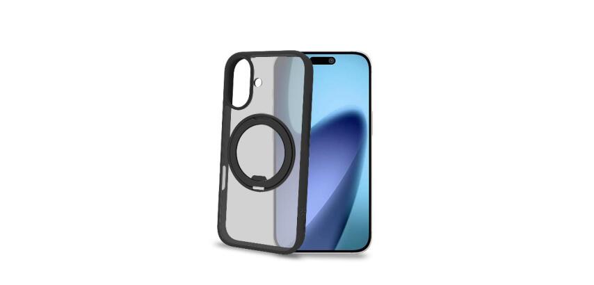 MAGSTAND - Cover in TPU semi trasparente con anello magnetico integrato che funge da stand compatibile con la tecnologia Magsafe per Apple IPhone 17 [IPHONE 17 CASES]