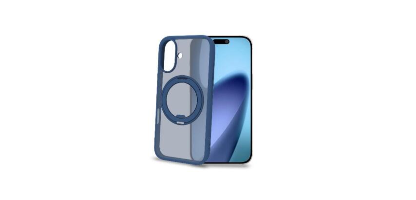 MAGSTAND - Cover in TPU semi trasparente con anello magnetico integrato che funge da stand compatibile con la tecnologia Magsafe per Apple IPhone 17 [IPHONE 17 CASES]