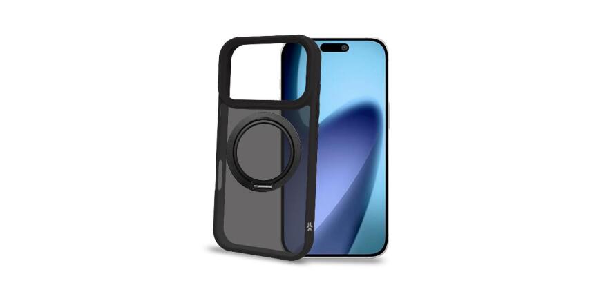 MAGSTAND - Cover in TPU semi trasparente con anello magnetico integrato che funge da stand compatibile con la tecnologia Magsafe per Apple IPhone 17 Pro [IPHONE 17 CASES]