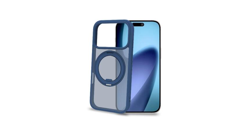 MAGSTAND - Cover in TPU semi trasparente con anello magnetico integrato che funge da stand compatibile con la tecnologia Magsafe per Apple IPhone 17 Pro [IPHONE 17 CASES]