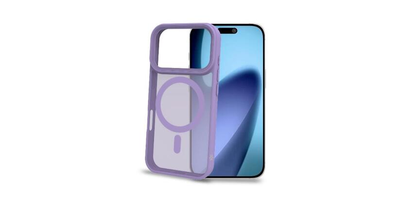 MAGMATT - Cover morbida trasparente con bordi effetto opaco compatibile con la tecnologia Magsafe per Apple iPhone 17 Pro [IPHONE 17 CASES]