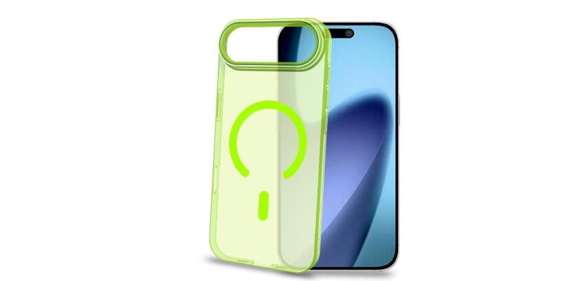 COLORMAG - Cover rigida trasparente con finitura limone compatibile con la tecnologia Magsafe per Apple iPhone Air [IPHONE 17 CASES]
