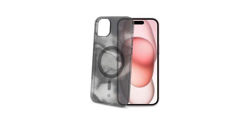 MAGSHADES - Cover semi-trasparente dotata di tecnologia Magsafe, bordi rinforzati, protezione tasti compatibile per Apple iPhone 15